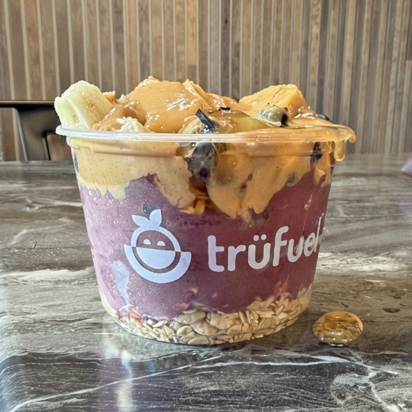 Happy. Acai. Acai Bowl. Coconut. Health Food. | TrüFuel Superfood Cafe